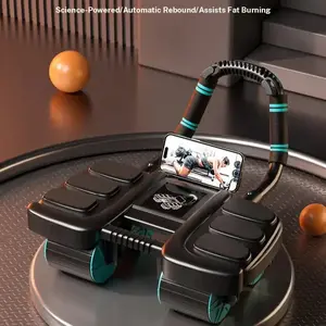 1 Piece Automatic Rebounded with Timer, Abdominal Muscle Training Equipment with Non-slip Pedal, Fitness Equipment for Home, Abdominal Workout Equipment