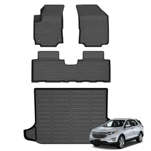 Depituu For GMC Terrain 2018-2024/Chevy Equinox 2018-2024(Not for EV) Floor Mats & Cargo Liners, All Weather Floor Mats,Waterproof Anti-slip Durable Floor Mats Car Accessories Autos Protector Automotive,auto accessories,car essentials,car accessories