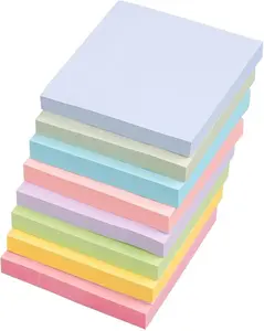 Sticky Notes 3x3 Inches 8 Pads 800 Sheets 8 Color Sticky Note Pads Premium Thickened Paper Strong Adhesive Self Stick Note Pads 100 Sheets Pad