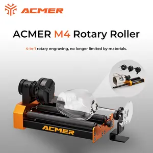 ACMER M4 Rotary Kit | 4-in-1 Engraving for Cups, Bottles & Rings | 360° Rotation | Perfect for Custom Projects