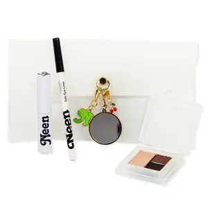 NEEN Holiday Ultimate Eye Trio - Smooth Flexible Silicone Makeup Bag with Zen Trio, Side Eyeliner Jet & Mini Pretty Extra Mascara