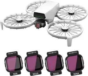 RCstyle 4Pcs ND Filters Set for DJI Flip, Multi-Coated Gimbal Camera Protective Lens Filters for DJI Flip Accessories(ND8, ND16, ND32, ND64)