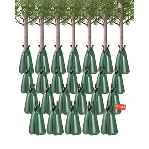 fathersdaygift VEVOR Tree Watering Bag, 25 Packs 20 Gallons Watering Bags for New Trees, 5-9 Hours Slow Release Refillable Tree Drip Irrigation Bags with Zipper, Durable Tree Watering System for Deep Root Targeting