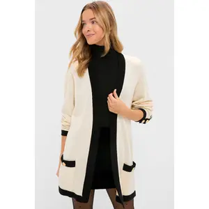 Cream and Black Georgie Sweater