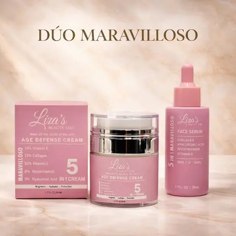 1605- Liza's Dúo Maravilloso 5 IN 1 Cream Hidratante y Tónico Concealer for Makeup Use Smooth Finish Flawless Base