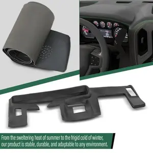 Soft TPE Dashboard Dash Cover Overlay Black Fit For 1970-1981 Pontiac Firebird