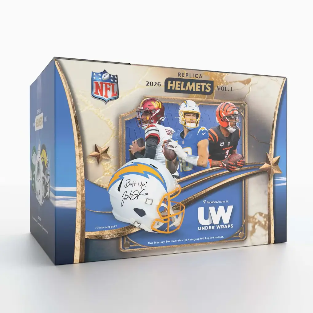 2026 Fanatics Under Wraps Autographed Replica Helmet Vol 1