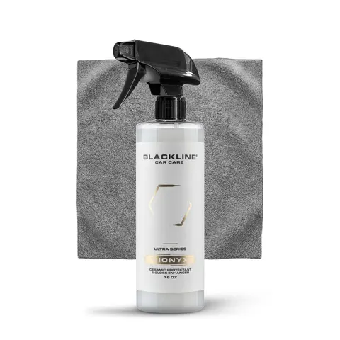 BLACKLINE Vionyx Ultra Series Ceramic Protectant Liquid - Car Coating Spray, Car Wax Polish, Surface Cleaner with 3-Step Process, Wipe-and-Buff Application, Clean Finish, Protects Vehicle Paint