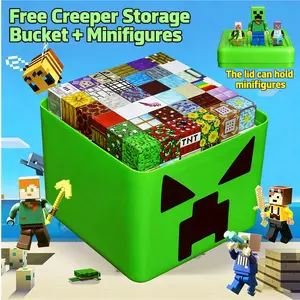 Magnetic Building Blocks World Game Accessories, Magnetic Iron Assembly Construction Toy Model, Kids Educational Playset