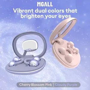 MGALL C20 Clip-On Wireless Headphones with 2025 Bluetooth 6.0, Suspended Digital Display with LED Battery Indicator, Feather-Light 3.5g Design for Comfortable Wearing, IPX5 Sweat & Water Resistant, Audio Wireless Headsets for Music & Phone Calls