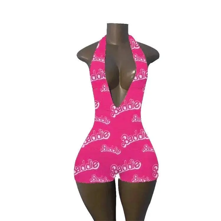 Baddie (Halter Onesie)