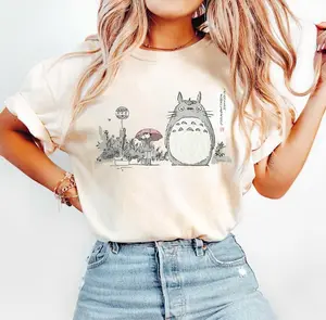 Cute My Neighbor Totoro Raining Scene T-Shirt, Mei Satsuki Totoro Shirt, Studio Ghibli T-Shirt, Hayao Miyazaki Tee, Studio Ghibli Gifts Idea