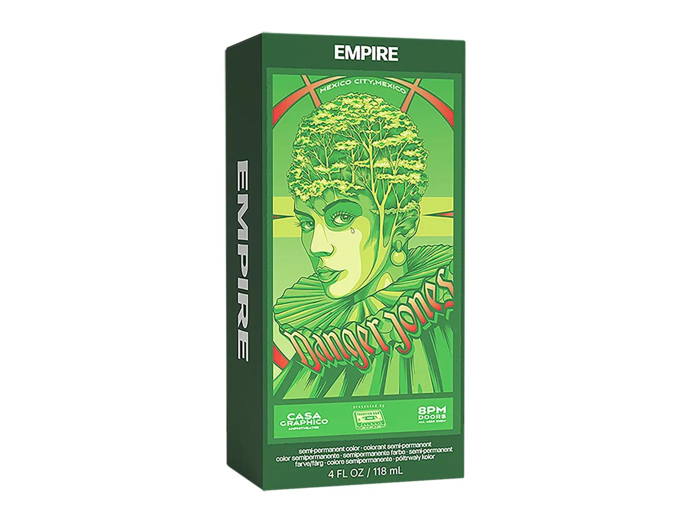 Danger Jones Empire - Green Hair Color - Long-Lasting Dye - Haircare, Hair Dye