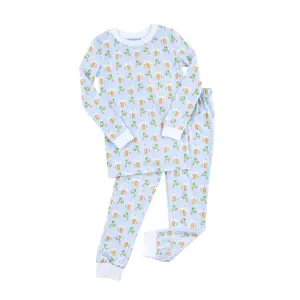 Hop Into Easter Pink Pajamas - Cute Bunny PJ Set for Girls
