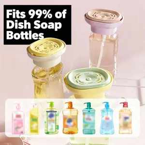 Dishwashing Liquid Dispenser Pump Bottle, Kitchen Sink Soap Holder, Dishwasher Detergent Presser, Cleaning Cloth Bowl Brush, Pack of 1