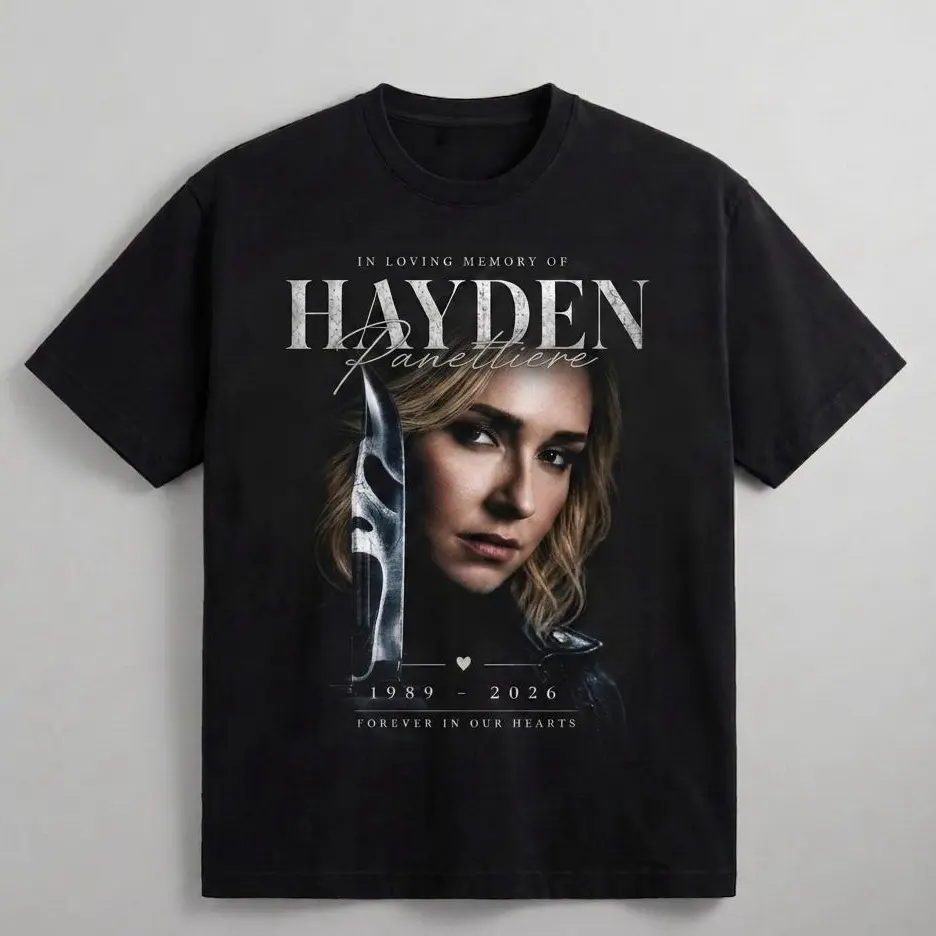 [SALE OFF 50%] Kirby Reed Scream Movie Vintage T-Shirt - Hayden RIP Panettiere Graphic Tee - Retro 90s Horror Fan Cotton Shirt