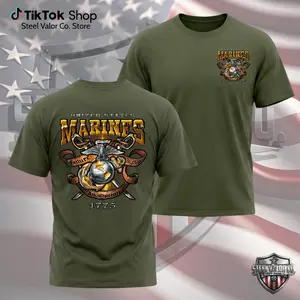 United States Marines Shirt, USMC Failure Is Not An Option Tee, Marine Corps Veteran Shirt, Military Eagle Globe Anchor Graphic Tee, Patriotic US Marines Gift For Men Women