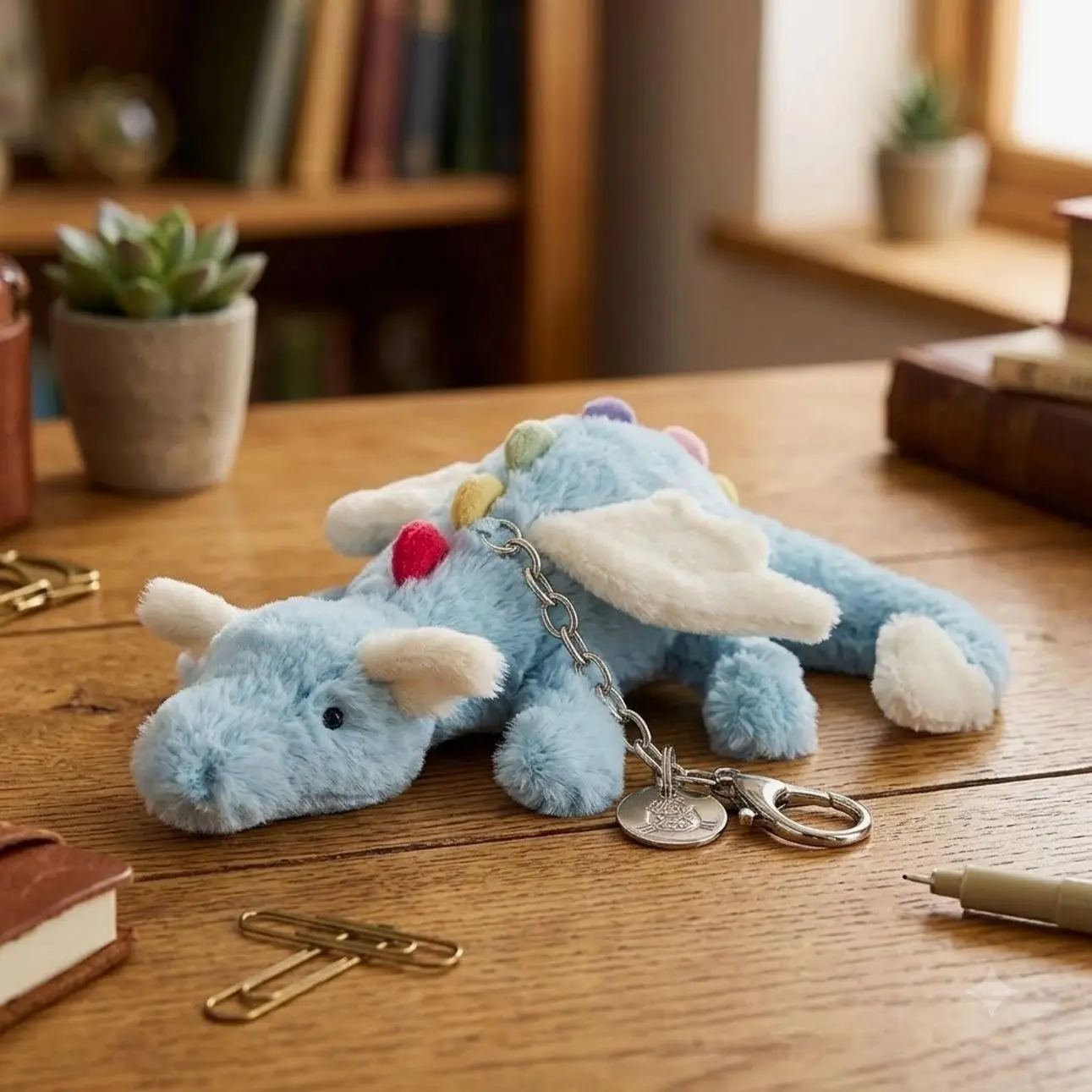 Jellycat Cute Plushie Dragon & Bunny Bag Charm - Soft Stuffed Animal Keychain Pendant for Backpacks & Purse