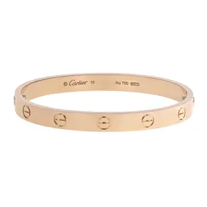 Pre-owned Cartier Love Bracelet Size 16