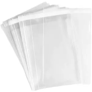 100 count 8x10inch 2.0 mil Clear Resealable Cello / 8x10 Cellophane Bags Good for Bakery, Candle, Soap, Cookie