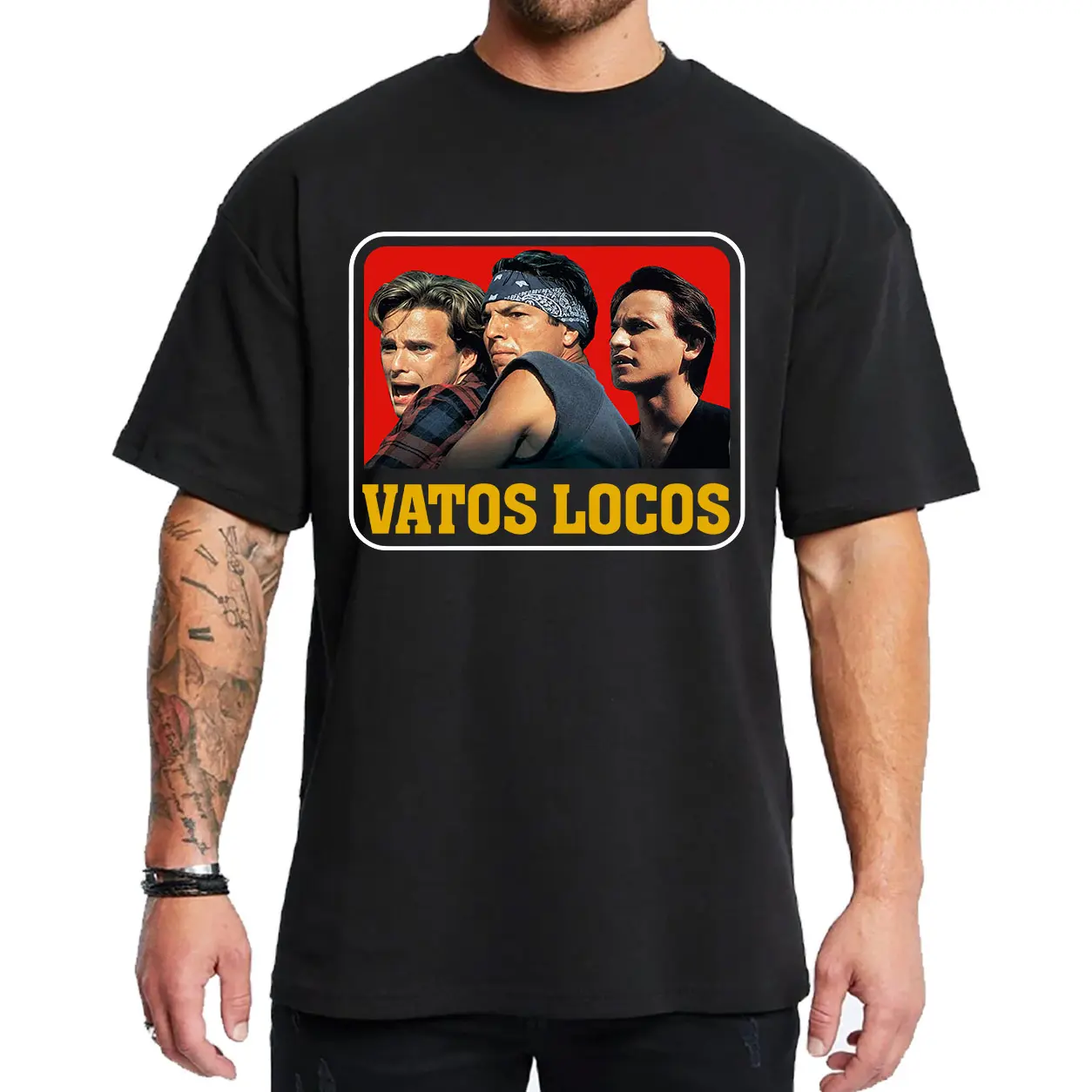 California LA Vatos Locos - Tee T-Shirt Hoodie Sweatshirt Oversized Outfits, Chicanos Clothing, Cholo Clothes Mexican Style, Brown Pride, Gift For Men and Women, Full Size, Outdoor, Lowrider, StreetStyle, Unisex Womenswear