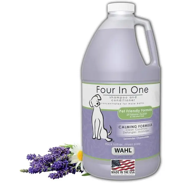 USA 4-in-1 Calming Pet Shampoo for Dogs with a Lavender Chamomile Scent – Cleans, Conditions, Detangles, & Moisturizes - Pet Friendly Formula – 64 Oz - Model 821000-050