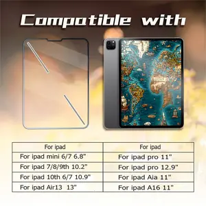 2-piece set suitable for iPad Pro 11 2018-2022 tablet screen protector, 9H hardness scratch resistant, HD high-definition presentation, 2.5D curved edge bonding. Equipped with anti fingerprint function