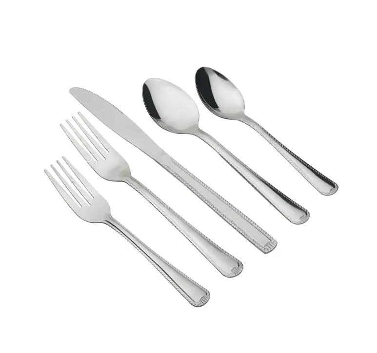 Silver 49-Piece Flatware Set with Cutlery Storage Organizer, Stainless Steel Dining Utensils for Daily Use and Special Gatherings