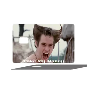 Funny Take My Money Debit Card Skin/Sticker - High Quality Vinyl for Customization, Ideal for Personalization
