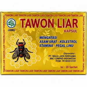 Tawon Liar Topical Wellness Supplement Sachets for Pain Relief, 20-Count Healthcare Pack