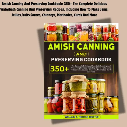 Amish Canning And Preserving Cookbook: 350+ The Complete Delicious Waterbath Canning And Preserving Recipes, Including How To Make Jams, Jellies,Fruits,Sauces, Chutneys, Marinades, Curds And More