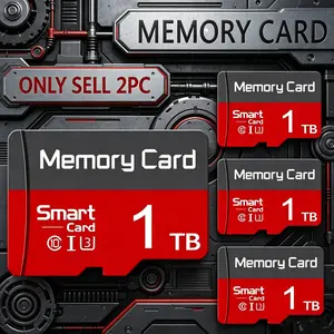 2 Pack 1TB Durable Micro SD Card for Dash Cams & Car Audio, SD Memory Card for Mobile Phones, Micro TF SD Cards for Surveillance Cameras, MicroSDXC Card Compatible with PC, Universal SD Card Storage