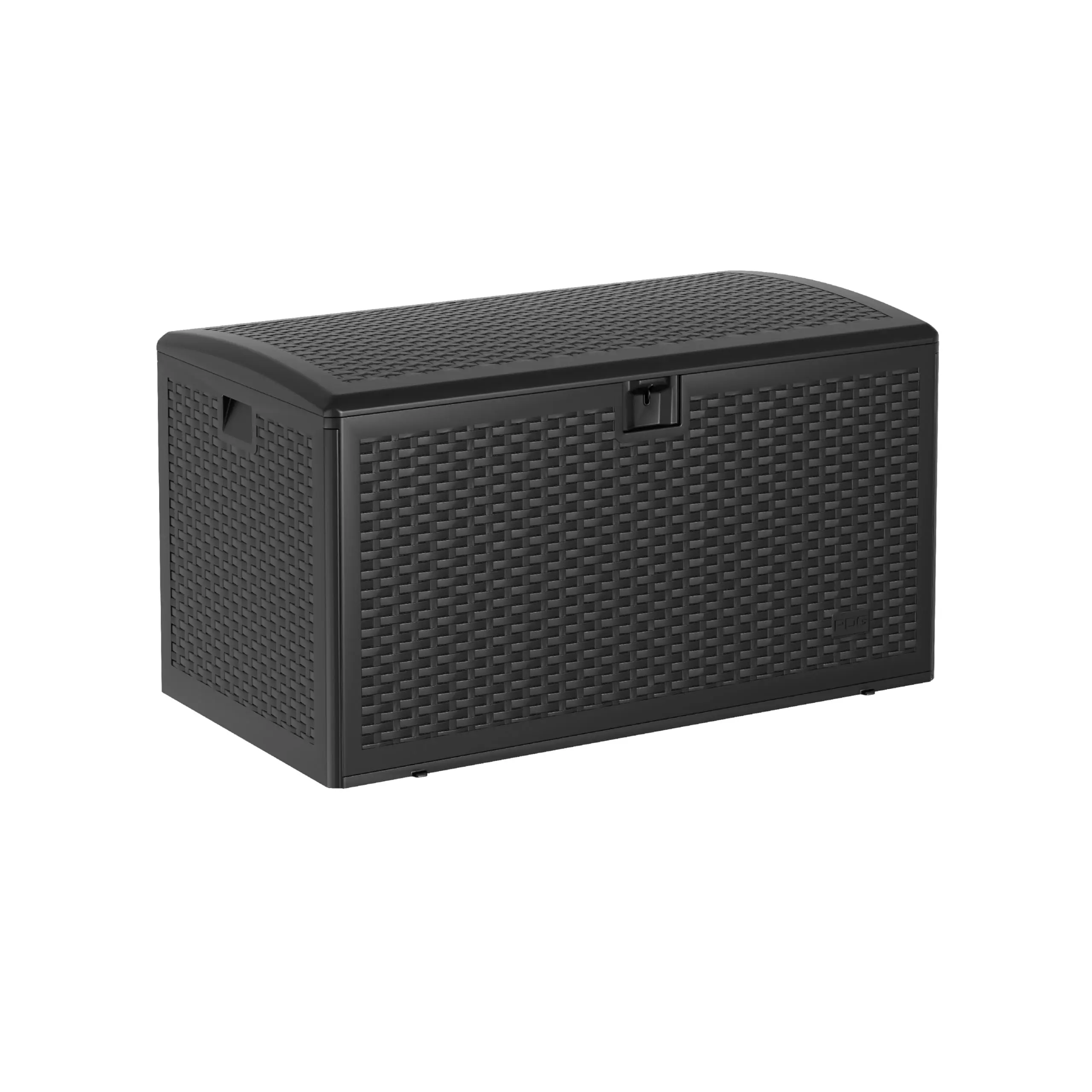 Garvee 99 Gallon Waterproof Resin Deck Box, Large Lockable Storage Container for Patio Furniture Cushions, Throw Pillows, Garden Tools, and Pool Floats, Suitable for Indoor and Outdoor Use, Brown