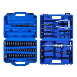 Bearing Press Kit, 52+16 Pcs, 2 in 1 Bushing Driver Tool Bearing Press Kit, Race and Seal Driver Set with 49 Bushings, 10 Collets, Slide Hammer, Heavy Duty Removal Installation Set with Case