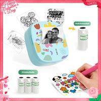 1 Printer(Blue)+3 Rolls of Label