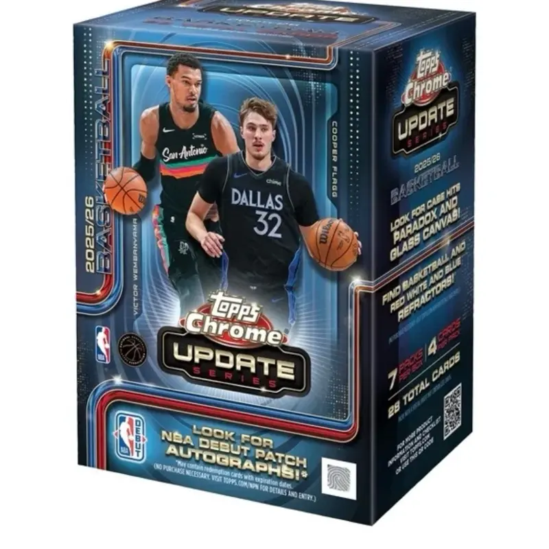 A Pack of Topps Chrome UPDATE 2025/2026 from a value Box