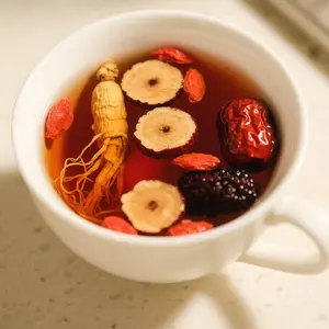 Kidney Essence Formula Ginseng Five Treasures Harmonizing Aroma Six Treasures Red Dates Goji Berries Organic Detox Tea Unisex Christmas Thanksgiving Value Combo Pack Tea Bags