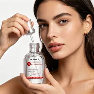 Pore Refining Hydrating Polish Essence Serum with Alpha-Arbutin & Tranexamic Acid, Lightweight Fast Absorb Formula to Refine Skin Texture, Prep Serum Before Makeup for Women