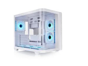 Thermaltake Vision 330 CR ARGB; Mid Tower; Curved Hinged TG panel; 6x120mm Infinity ARGB PWM Fans Included; 360mm Radiator Support; 420mm GPU Clearance; Hidden Connector Support; 250mm PSU; Snow