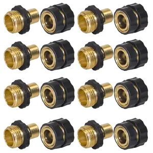 Garden Hose Quick Connect Solid aluminum Quick Connector Garden Hose Fitting Water Hose Connectors 3/4 inch