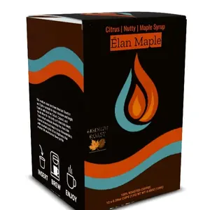 Elán Maple – Artisan Maple Medium Roast Coffee | 12 Single-Serve Pods Bean Beverage