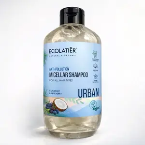 Ecolatier Anti-Pollution Micellar Shampoo Urban Coconut & Mulberry for All Hair Types Natural Organic Vegan