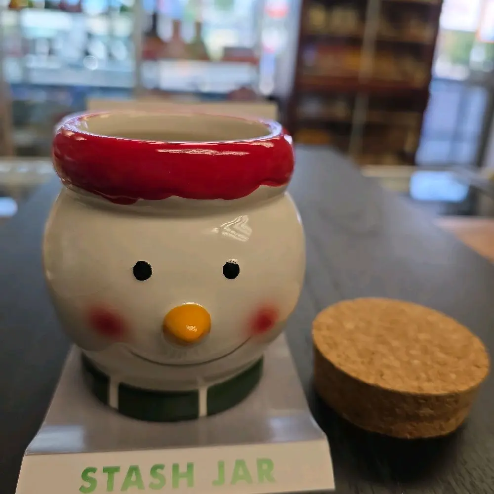 Ceramic Stash Storage Jars - Cork Lids
