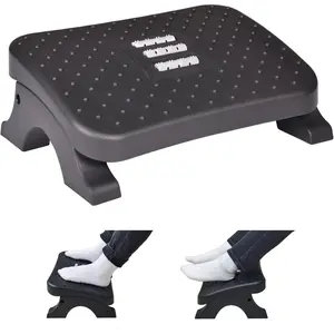 Under Desk Footrest,  Foot Stool with Massage Rollers Max-Load 120Lbs Desk  Rest  for Home Office Work