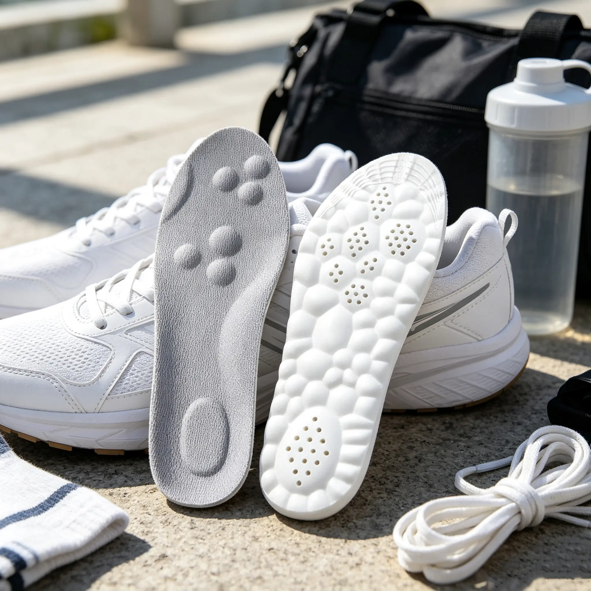 4D Cushion Insoles - 4D Air Cloud Tech Insole - Ultra-Soft, Superior Comfort Foot Inserts, 4D Athletic Shoe Insoles, Acupressure Massage Insoles for All-Day Foot Support Footwear Foam