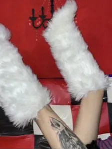 Women's Fluffy Snow Boots, Casual Waterproof Comfortable Warm Snow Boots for Winter, Female All-match Trendy Shoes for Daily Wear, Girl