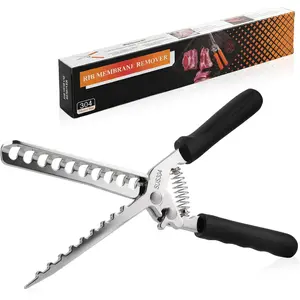Rib Membrane Removal Tool – 304 Stainless Steel Rib Prep Tool Membrane Remover & BB Rib Skinner