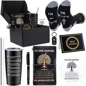 Pastor Gifts for Men Christian Gifts for Pastors Inspirational Religious Gifts Set  Catholic  Basket for Christmas Birthday Father's Day Appreciation