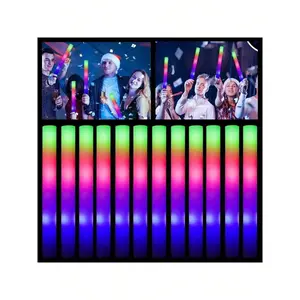 Mother's Day  Glow Sticks Bulk - Pcs Foam Sticks Glow In Dark Party Supplies With 3 Modes Flashing Effect, Glow Batons Party Favors Party Wedding Birthday Concert Halloween,Easter