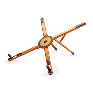 Laptop Stand for Desk, BONERUY Foldable Aluminum Alloy Magnetic Notebook Riser Mount,Adjustable Height Ventilated Cooling Computer Cooling Holder,Multi-functional Stand for Laptop,Tablet and Phone